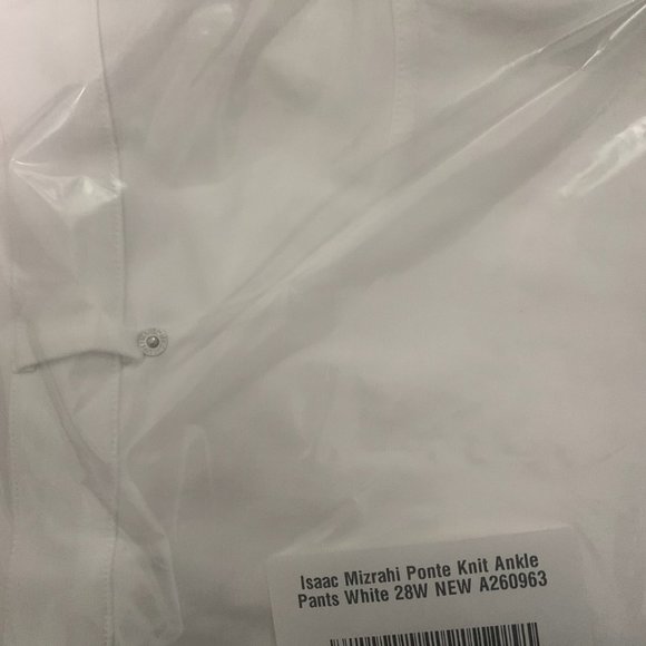 NWT ISAAC MIZRAHI PONTE KNIT ANKLE PANTS 28W - Picture 10 of 10